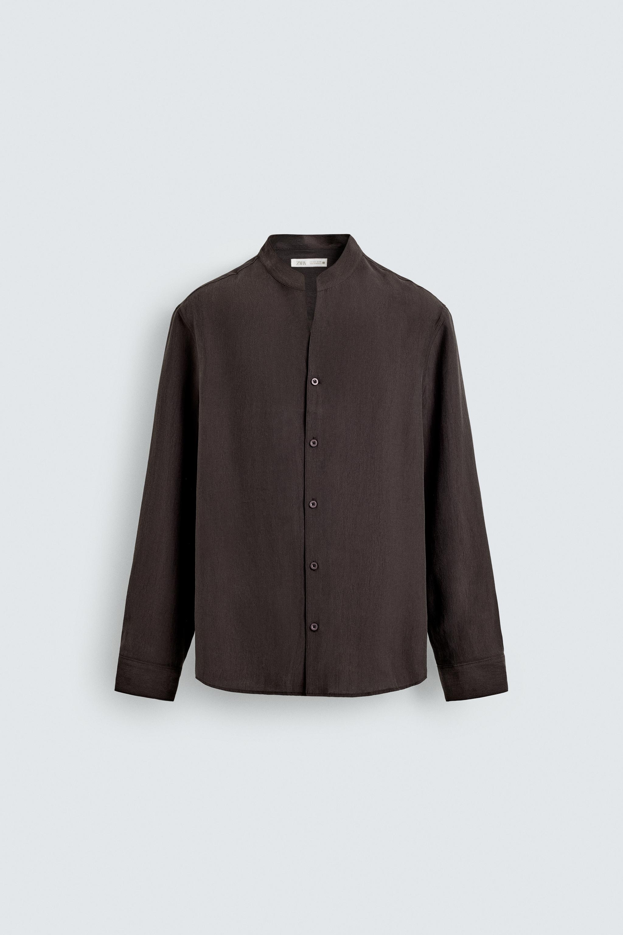 CHEMISE FLUIDE COL BANDE